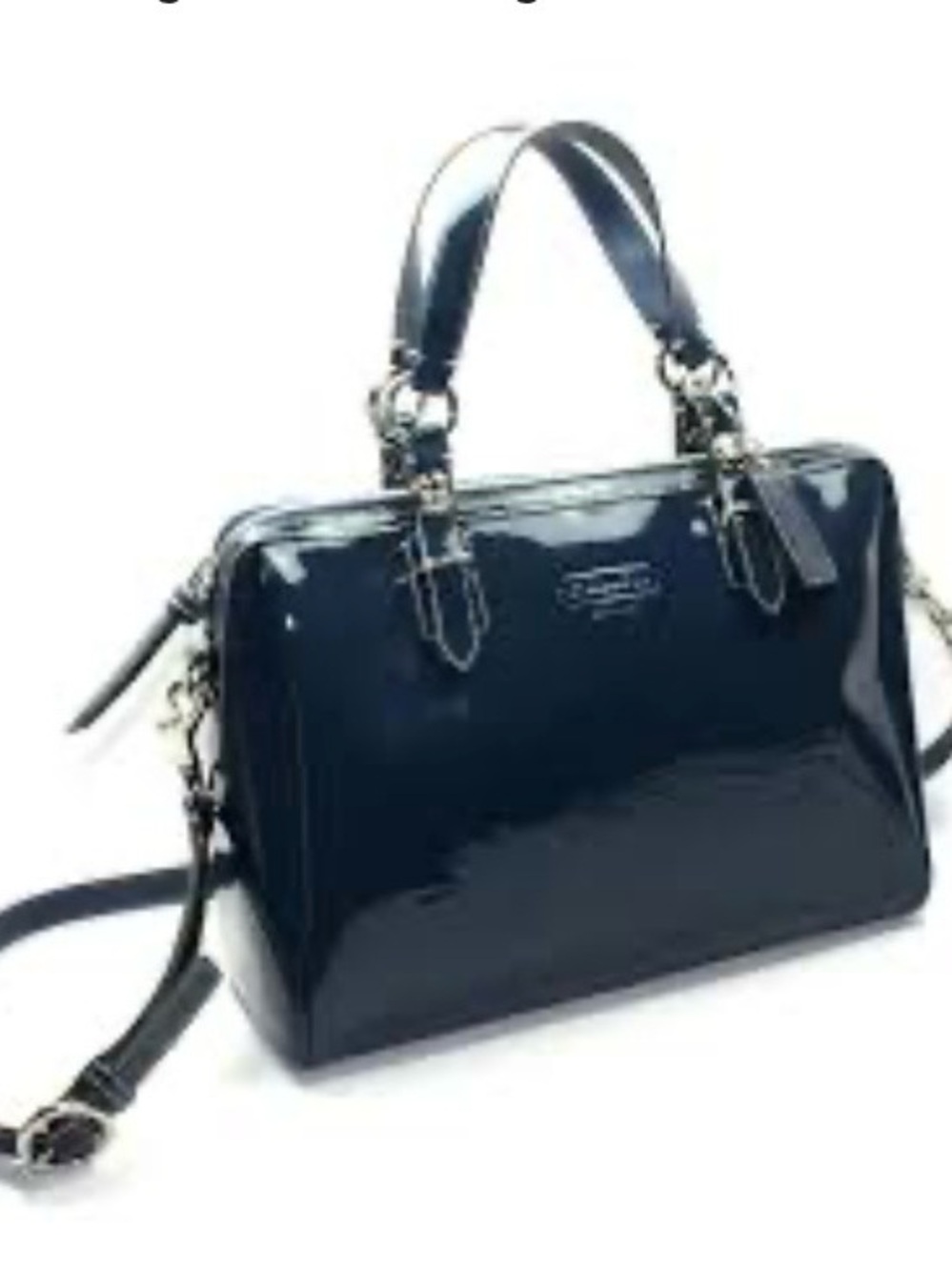 COACH PATENT LEATHER NANCY SATCHEL/ SWING BAG